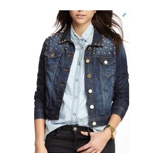 Romeo and Juliet Couture studded jean jacket